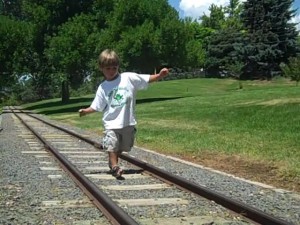 kiddie train tracks