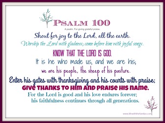 psalm 100 th