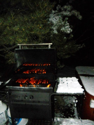 grillin hot dogs