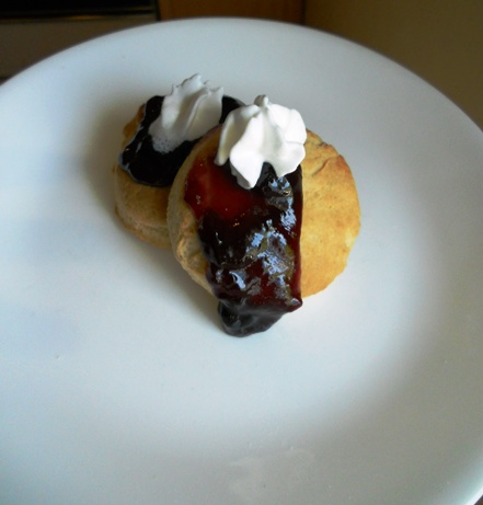 scones with jam and cream