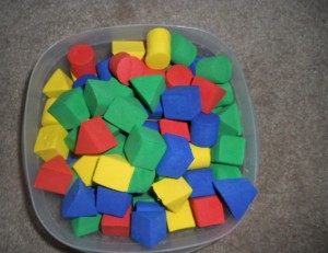Styrofoam shapes