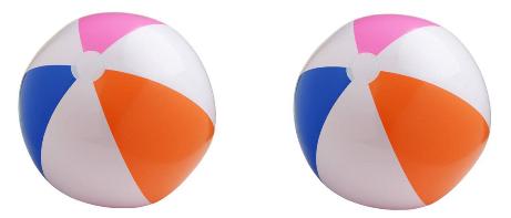 2 beach balls