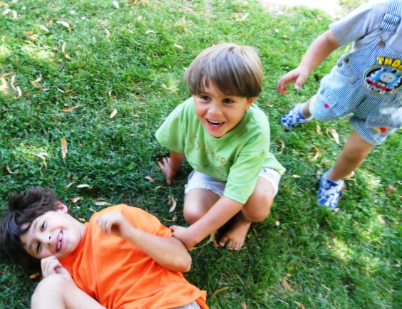 Playing with brothers