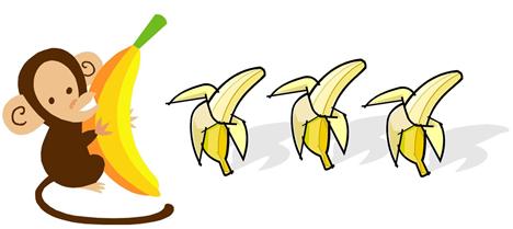 Bananas Math Monkey