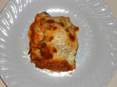 cooked lasagna