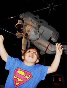 Sam with the Astronaut