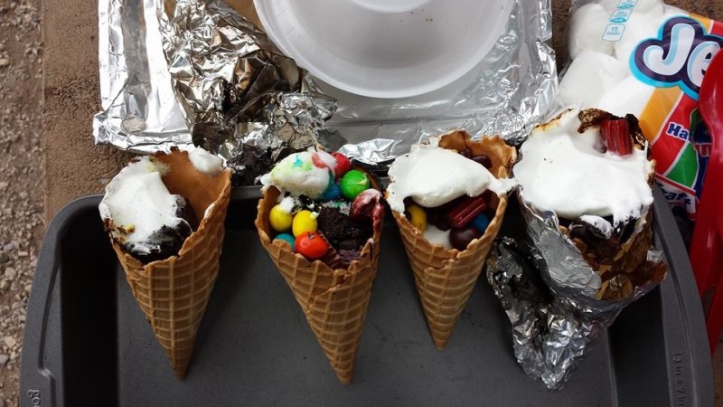 Smores Waffle Cones Life with the Family O