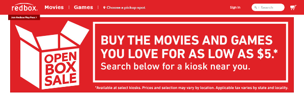 redbox offers preowned